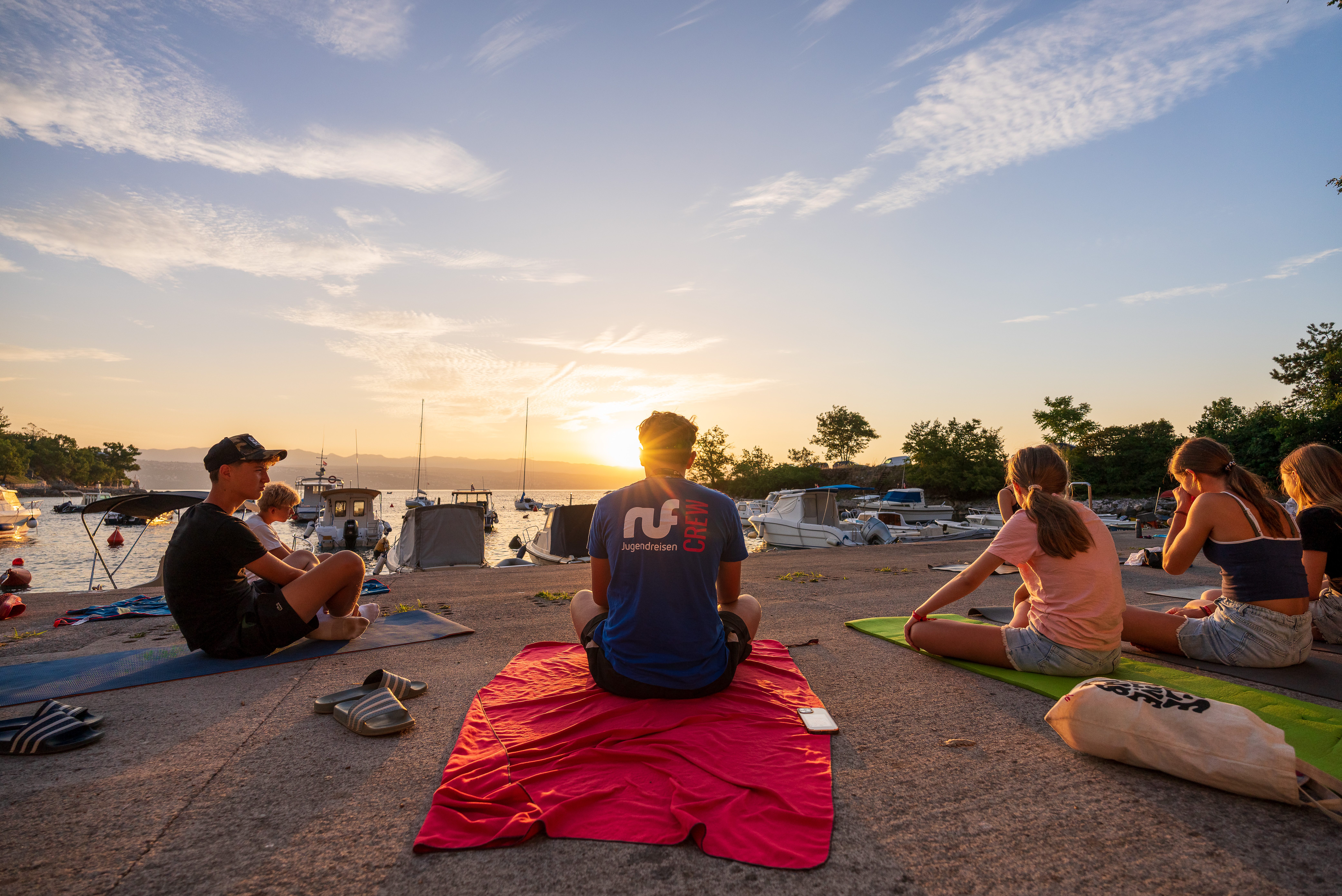Yoga zum Sonnenaufgang in Opatija