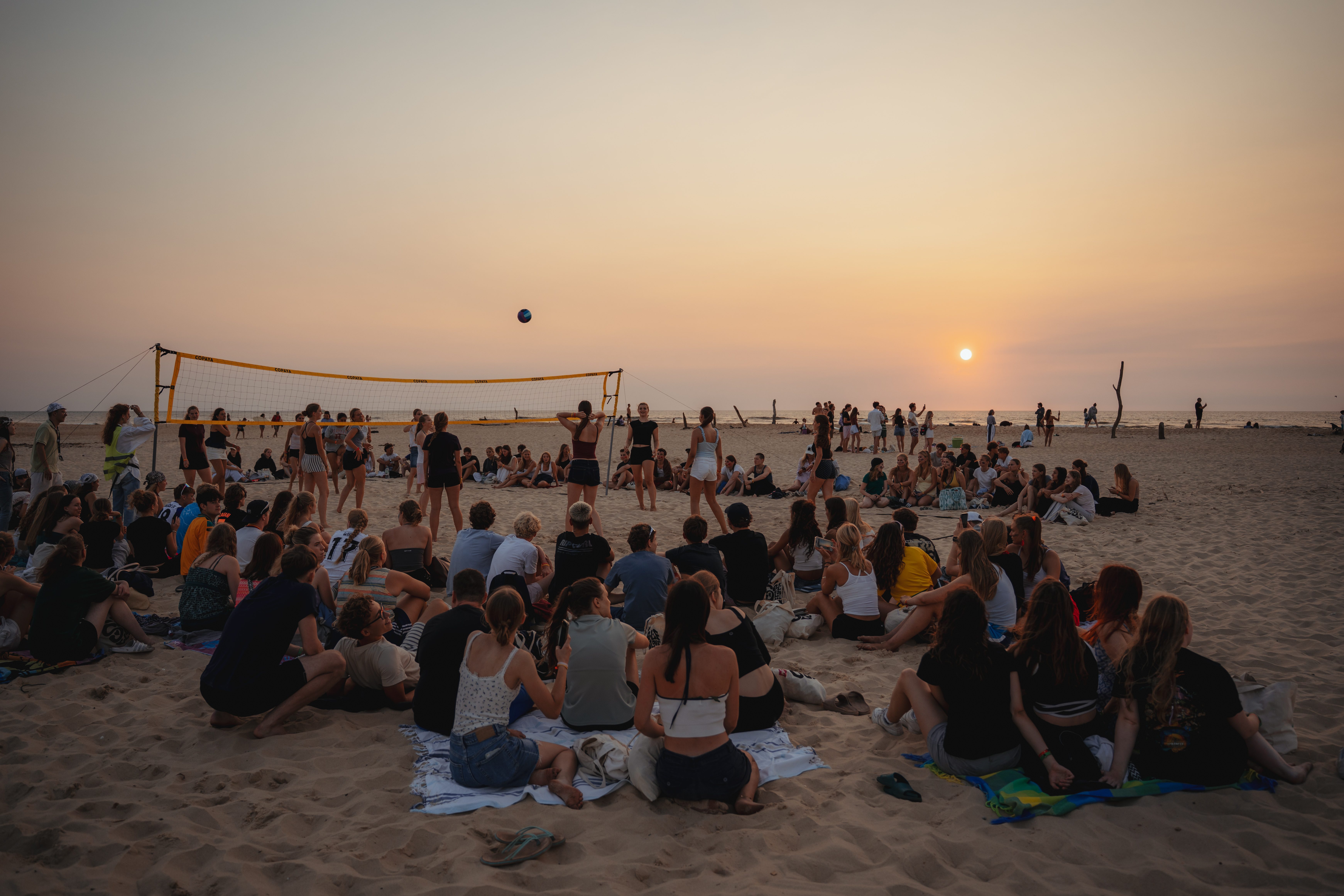 Volleyballturnier am Strand