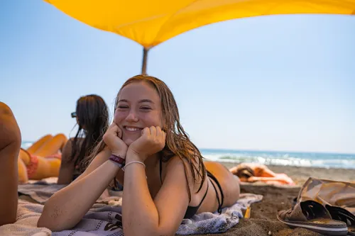 Gast am Strand von Tarquinia