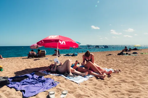 Ein Highlight - der große Strand in Calella