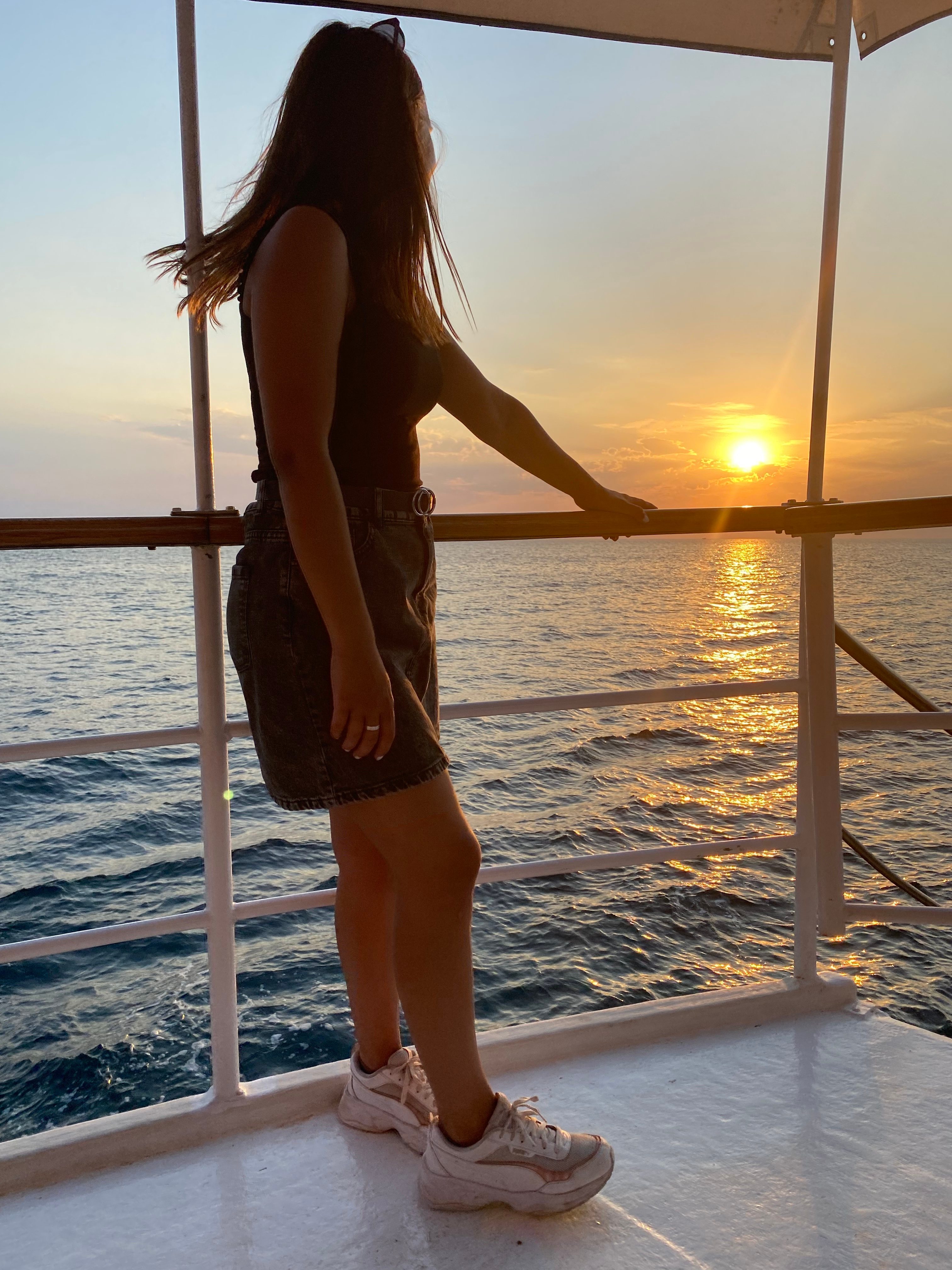 ruf Gast beim Sonnenuntergang auf der Night Cruise in Opatija