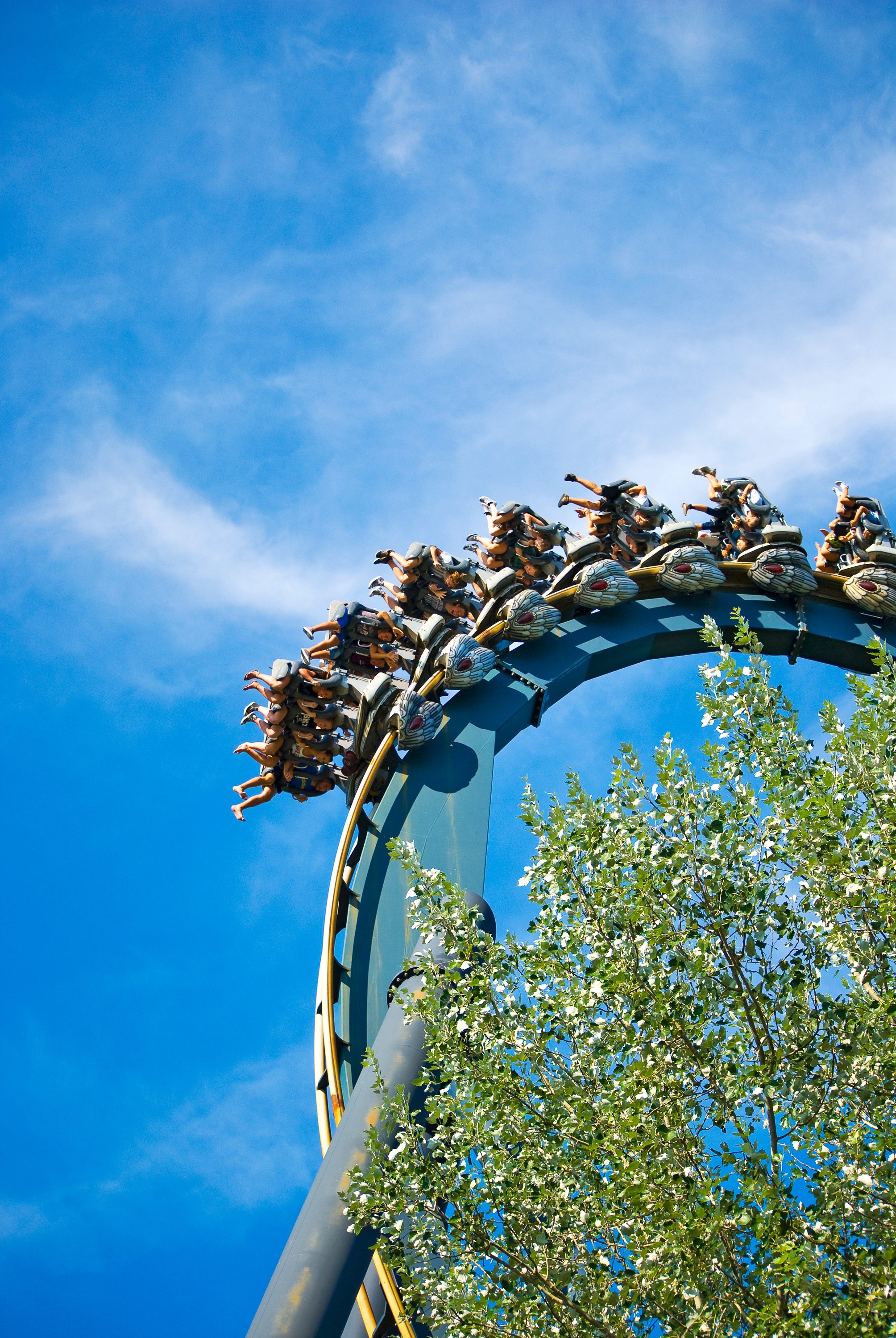Achterbahn im Freizeitpark