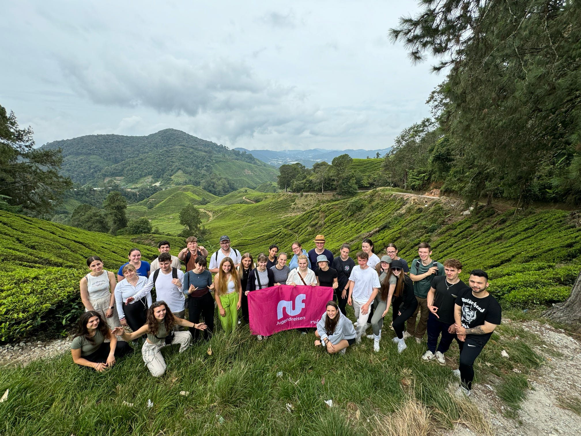 Gruppenfoto in den Cameron Highlands