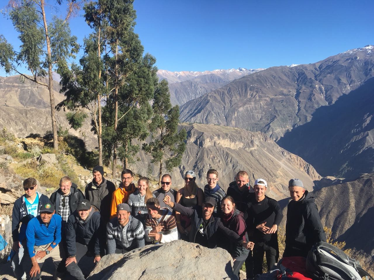 Gruppenfoto vor Canyon