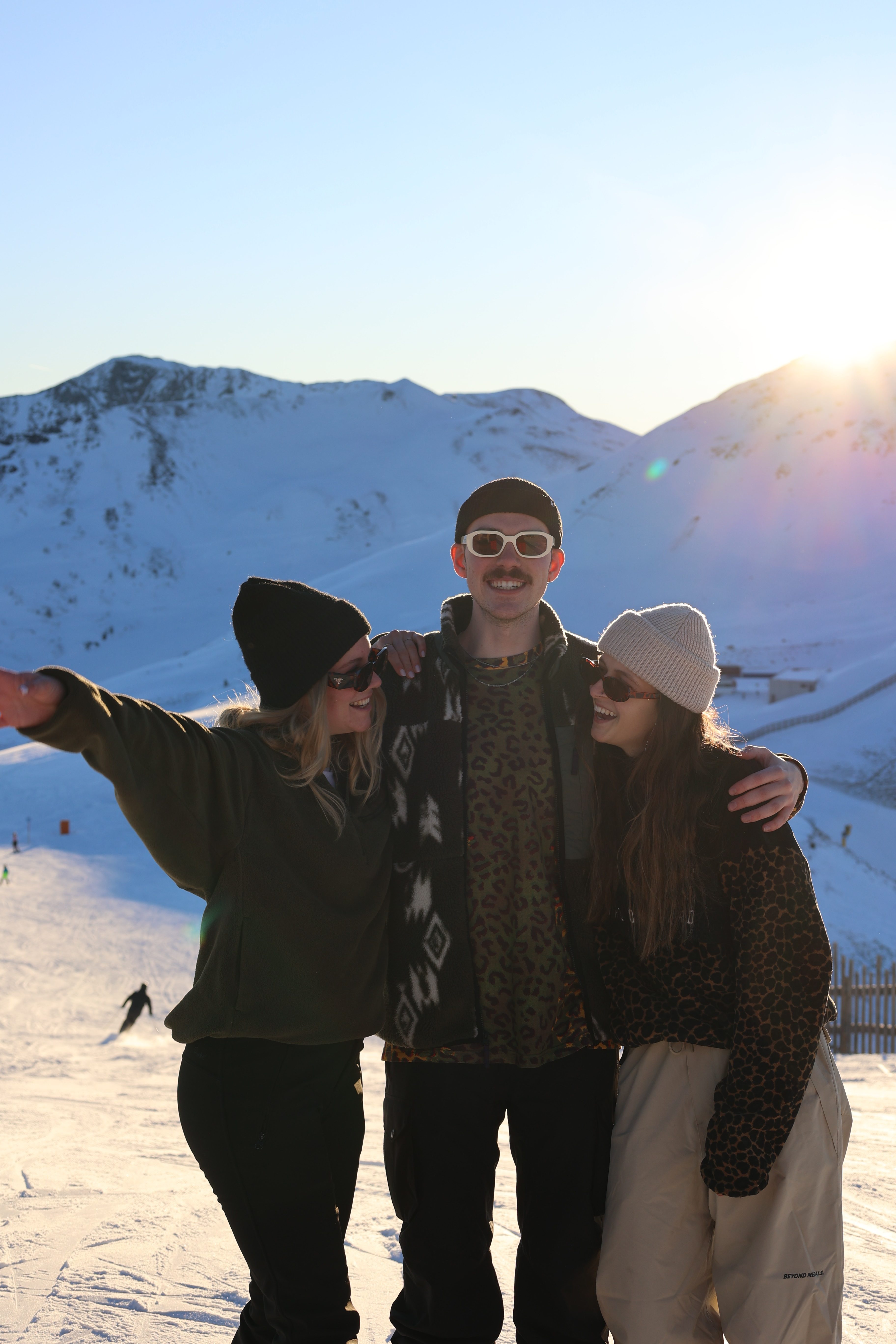 ruf Gäste auf der Piste in Saalbach