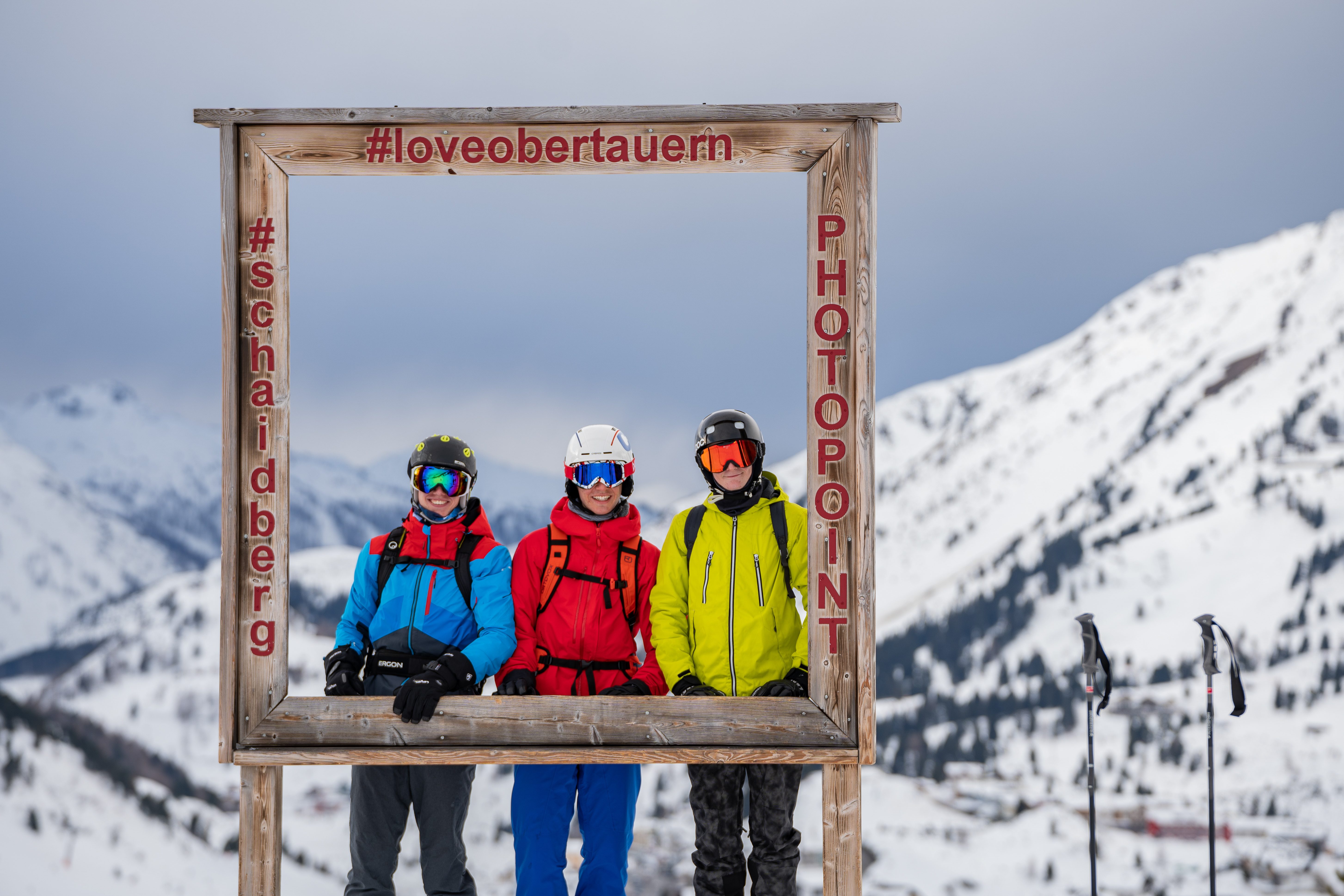 Gruppenfoto an Aussichtspunkt