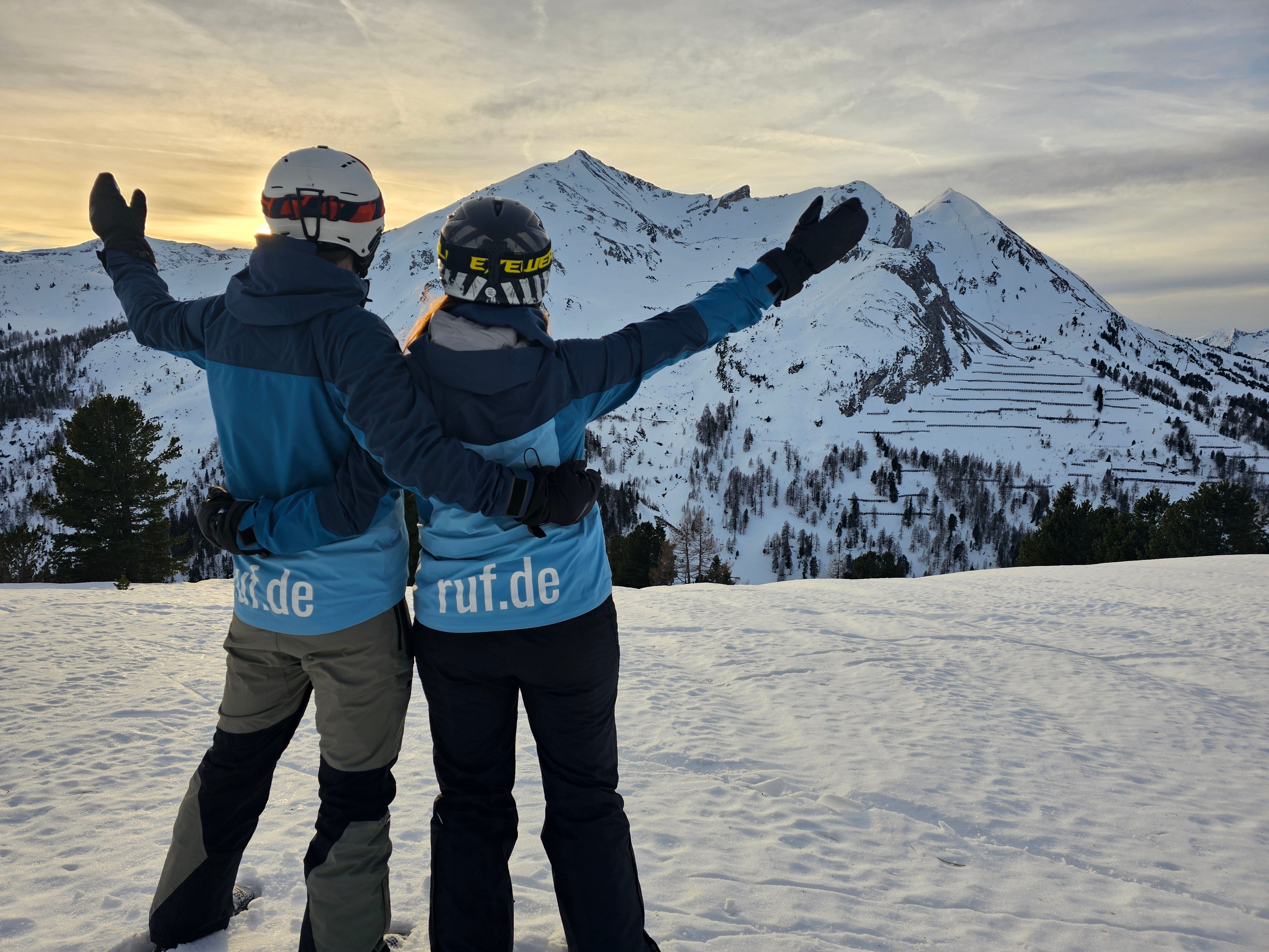 Gruppenfoto im Schnee