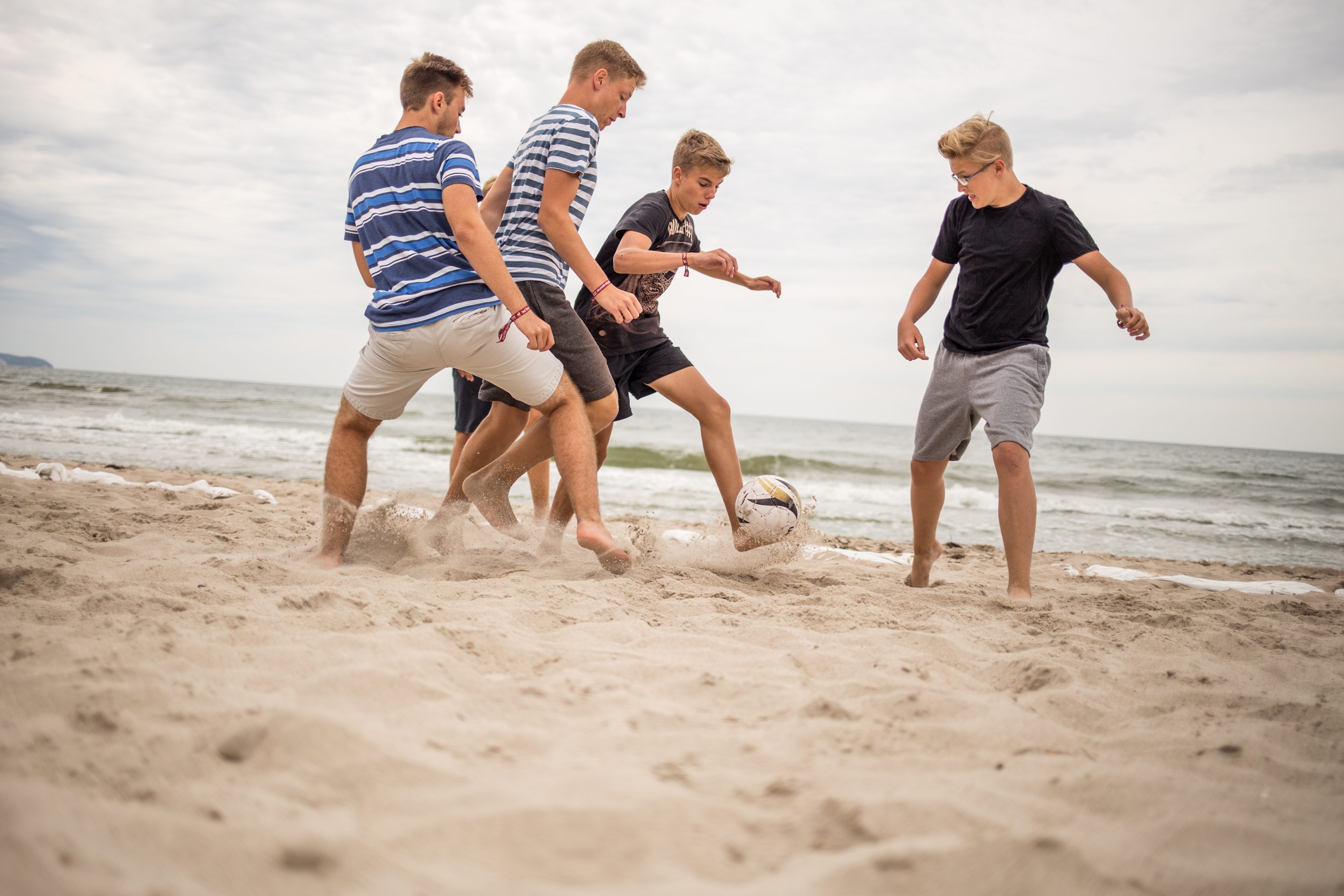 Fussball am Strand