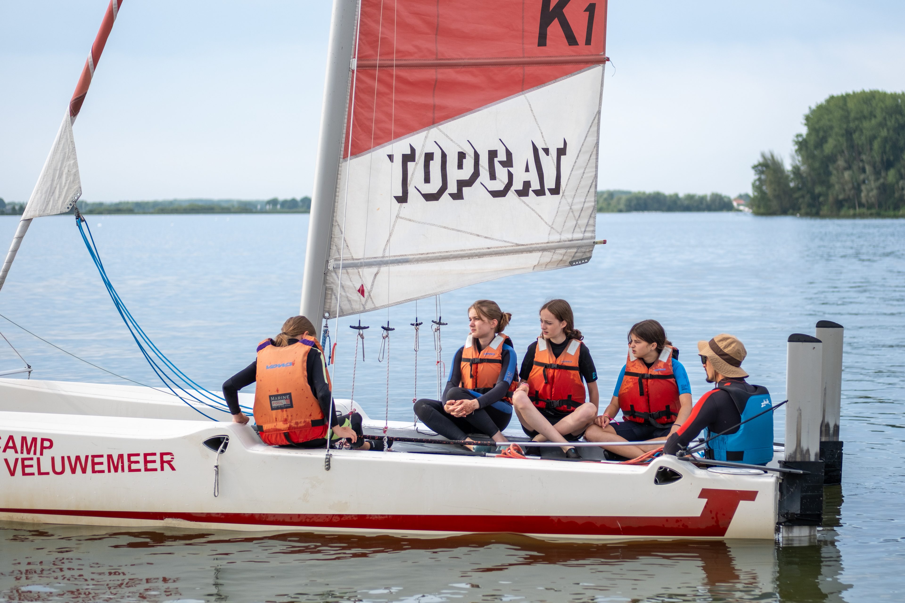 Catamaran Segeln auf dem Veluwemeer