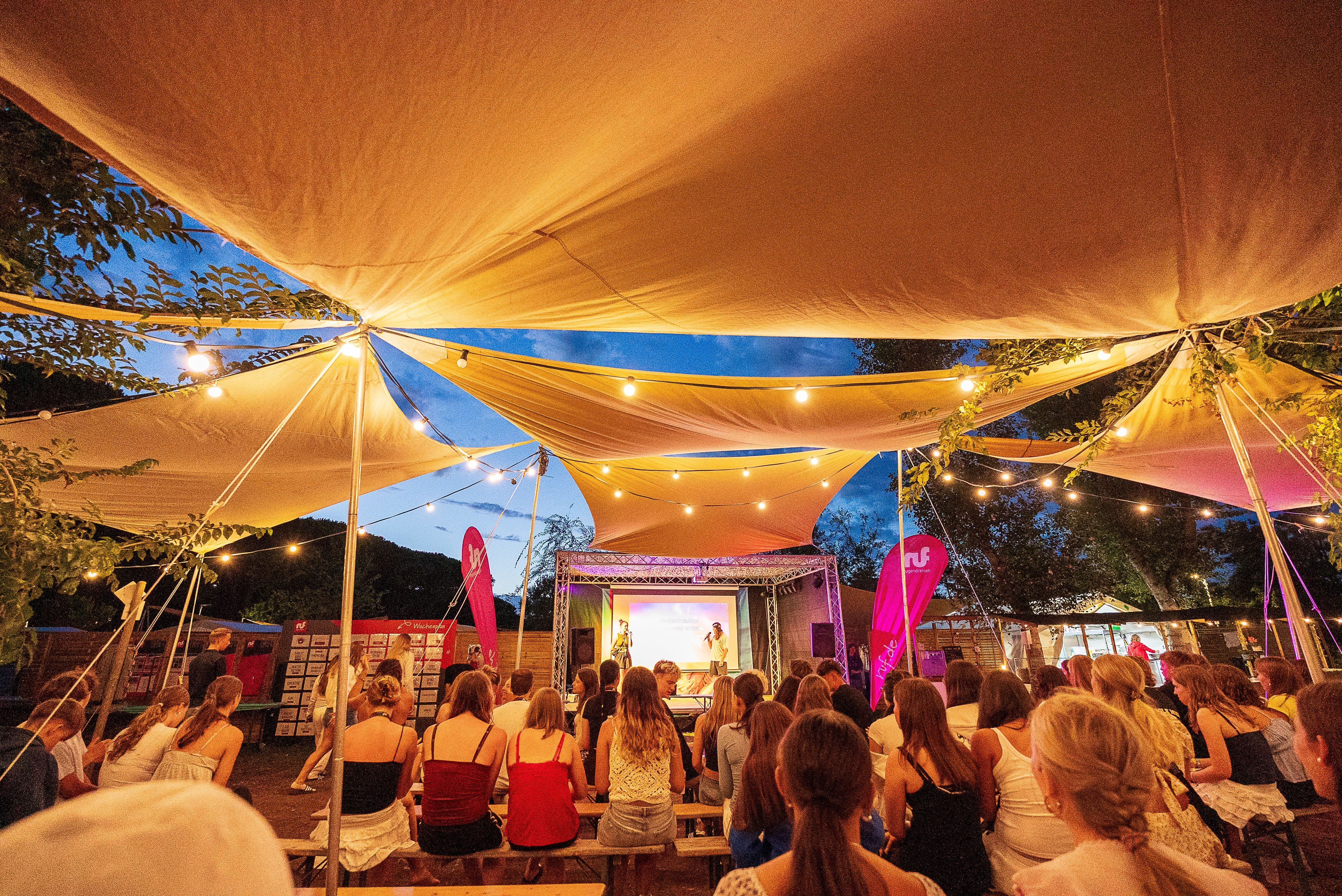 Campfeeling am Abend