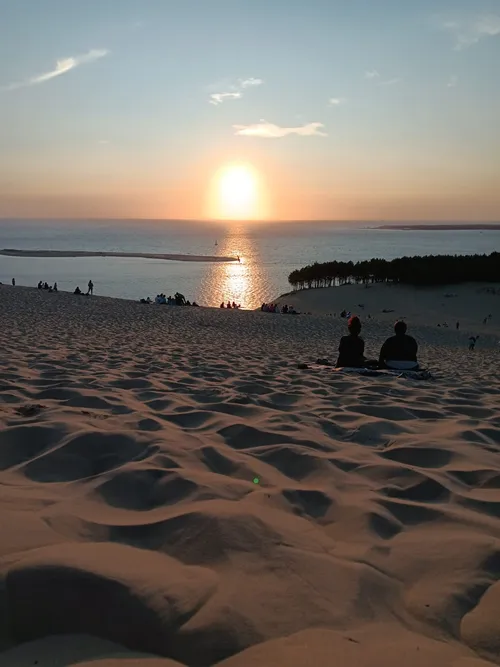 Dune du Pilat beim Sonnenuntergang