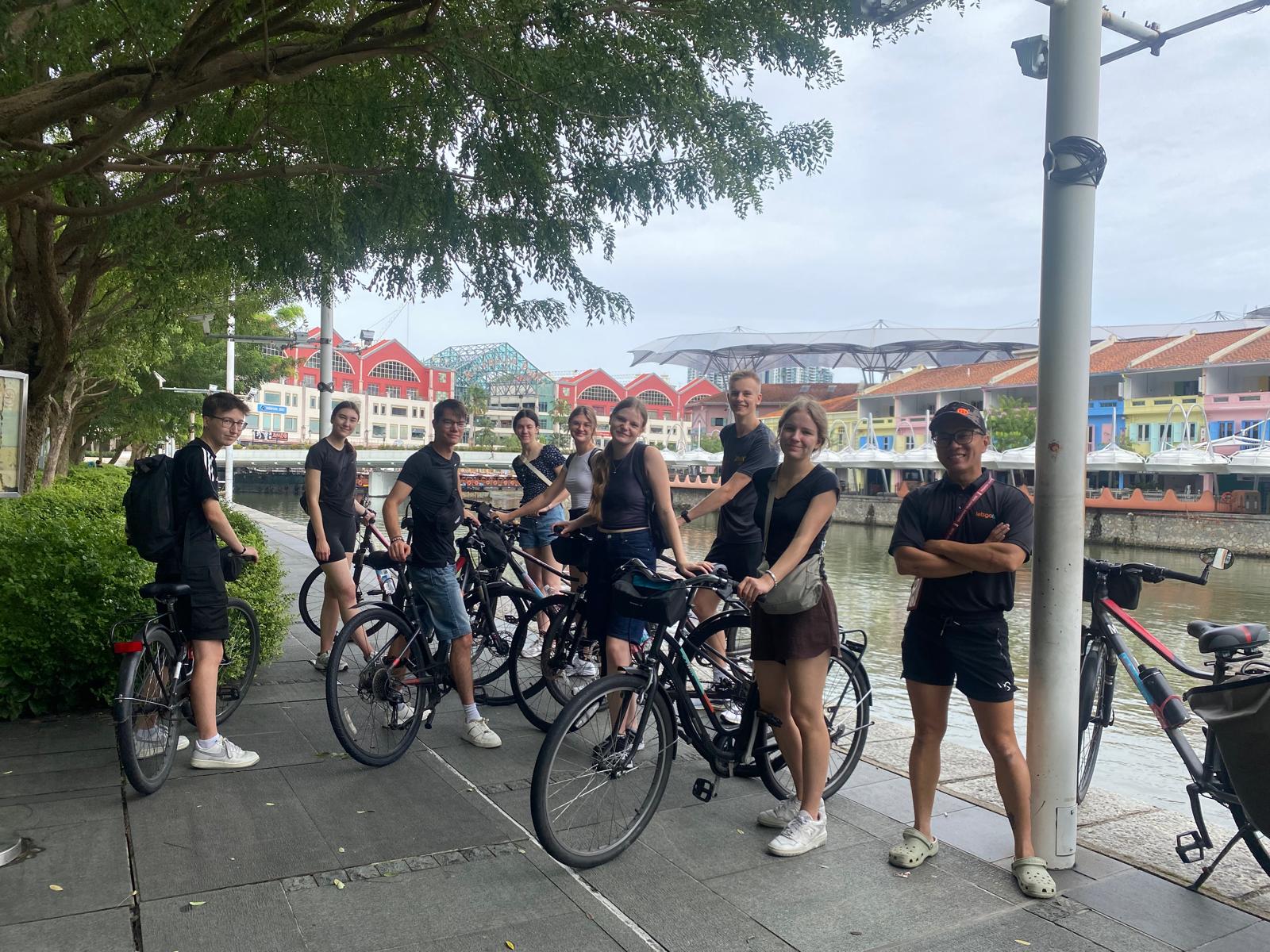 Gäste bei einer Fahrradtour