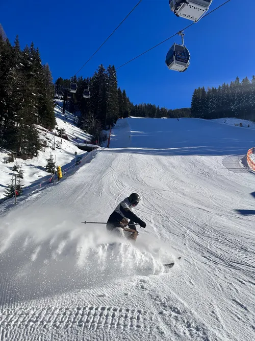 Gast auf einer Piste