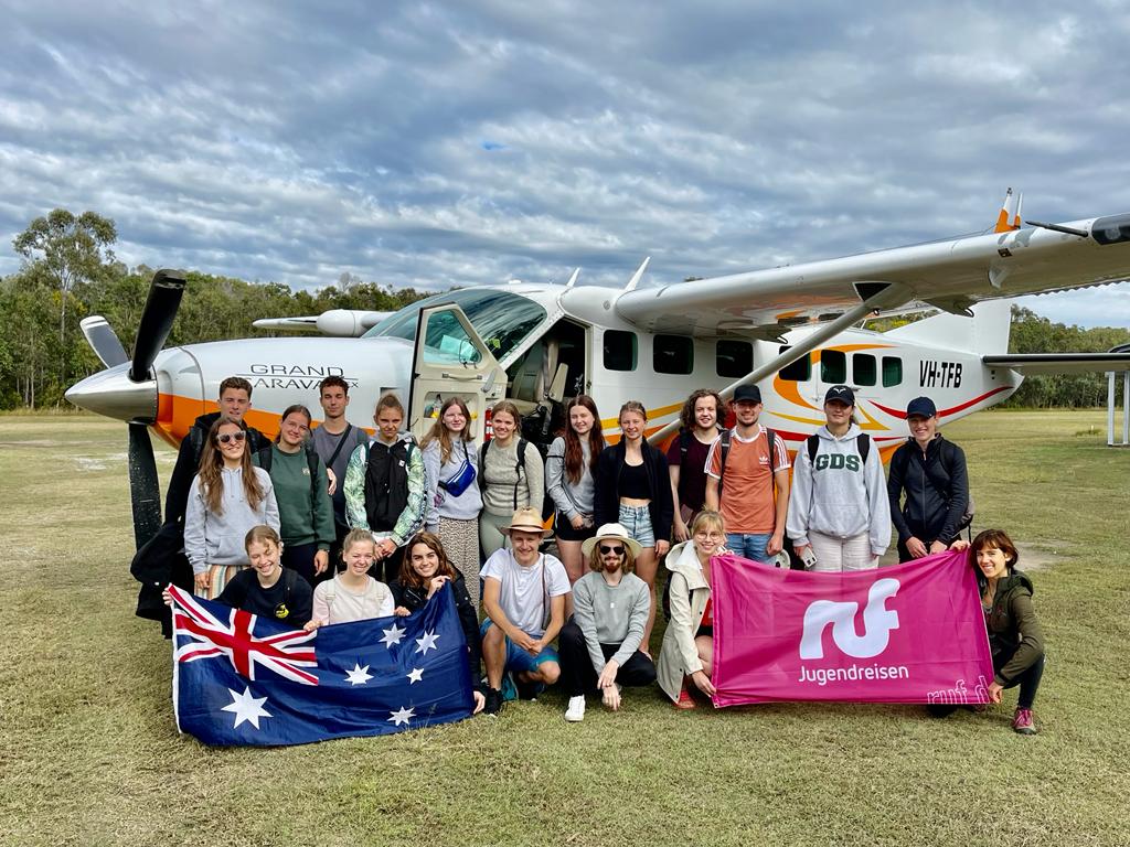 Reisegruppe in Australien