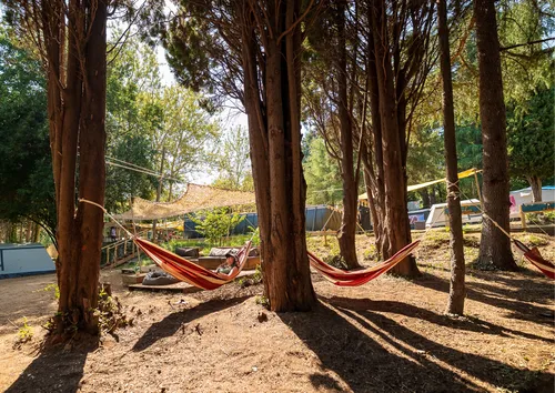 Hängematten im Baycamp in Opatija